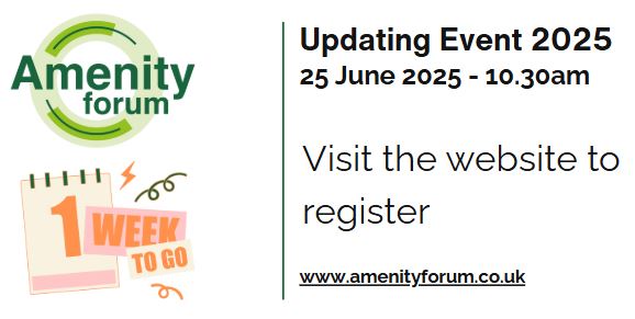 Amenity Forum: Updating Event 2025—an online webinar full of updates. - Cover Image